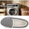 imageRockDove Womens Chenille Winter Lined Moc SlipperLight Grey