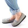 imageRockDove Womens Chenille Winter Lined Moc SlipperLight Grey