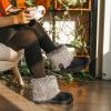 imageRockDove Womens Drape Faux Fur Hardsole BootieBlack