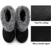 imageRockDove Womens Drape Faux Fur Hardsole BootieBlack