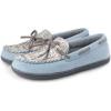 imageRockDove Womens Emily Indoor Outdoor Moccasin SlipperLight Blue
