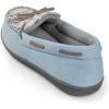 imageRockDove Womens Emily Indoor Outdoor Moccasin SlipperLight Blue