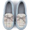 imageRockDove Womens Emily Indoor Outdoor Moccasin SlipperLight Blue