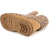 imageRockDove Womens Fuzzy Fleece House Bootie Memory Foam Slipper with Rubber SoleCamel