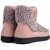 imageRockDove Womens Fuzzy Fleece House Bootie Memory Foam Slipper with Rubber SoleRosette