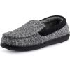 imageRockDove Mens Sherpa Lined Memory Foam Moc SlipperSlate Grey