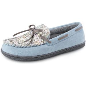 imageRockDove Womens Emily Indoor Outdoor Moccasin SlipperLight Blue