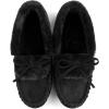 imageRockDove Womens Naomi Faux Fur Moccasin SlipperBlack