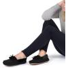 imageRockDove Womens Naomi Faux Fur Moccasin SlipperBlack