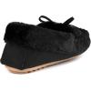 imageRockDove Womens Naomi Faux Fur Moccasin SlipperBlack
