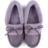 imageRockDove Womens Naomi Faux Fur Moccasin SlipperPurple