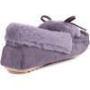 imageRockDove Womens Naomi Faux Fur Moccasin SlipperPurple
