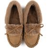 imageRockDove Womens Naomi Faux Fur Moccasin SlipperTan