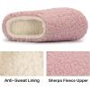 imageRockDove Womens Plush Retreat Sherpa Fleece Clog SlipperBaby Pink