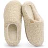imageRockDove Womens Plush Retreat Sherpa Fleece Clog SlipperBeige