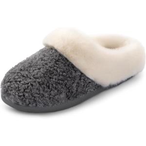 imageRockDove Womens PlushFleece Shearling SlipOnGrey