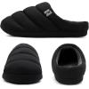imageRockDove Mens Campground Memory Foam Down SlipperBlackGrey