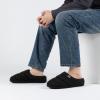 imageRockDove Mens Campground Memory Foam Down SlipperBlackGrey