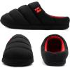 imageRockDove Mens Campground Memory Foam Down SlipperBlackRed