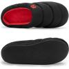 imageRockDove Mens Campground Memory Foam Down SlipperBlackRed