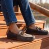 imageRockDove Mens Pierside Faux Leather MoccasinCharcoal