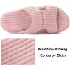 imageRockDove Womens BounceBack Ribbed Corduroy Slide Indoor House SlipperPink