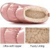 imageRockDove Womens Down Puff Memory Foam Clog Slipper with Sherpa LiningPink Champagne