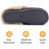 imageRockDove Womens PlushFleece Shearling SlipOn Size 78 US Women Grey