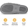 imageRockDove Womens Twirl Fleece Fuzzy House Scuff Slipper with Memory FoamAsh Grey