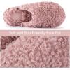 imageRockDove Womens Twirl Fleece Fuzzy House Scuff Slipper with Memory FoamBlush Pink