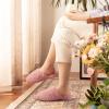imageRockDove Womens Twirl Fleece Fuzzy House Scuff Slipper with Memory FoamBlush Pink