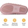 imageRockDove Womens Twirl Fleece Fuzzy House Scuff Slipper with Memory FoamBlush Pink