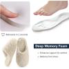 imageRockDove Womens Twirl Fleece Fuzzy House Scuff Slipper with Memory FoamPearl White
