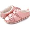 imageRockDove Womens Down Puff Memory Foam Clog Slipper with Sherpa LiningPink Champagne