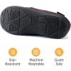 imageRockDove Mens Tweed Memory Foam Moc SlipperBurgundy
