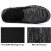 imageRockDove Mens Tweed Memory Foam Moc SlipperCharcoal Black