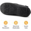 imageRockDove Mens Tweed Memory Foam Moc SlipperCharcoal Black