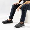 imageRockDove Mens Tweed Memory Foam Moc SlipperCharcoal Black