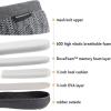 imageRockDove Mens Tweed Memory Foam Moc SlipperLight Gray