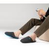 imageRockDove Mens TwoTone Memory Foam Lightweight Scuff House Slipper with Indoor Outdoor SoleDark GreyBlue