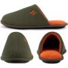 imageRockDove Mens TwoTone Memory Foam Lightweight Scuff House Slipper with Indoor Outdoor SoleHunter Green