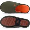 imageRockDove Mens TwoTone Memory Foam Lightweight Scuff House Slipper with Indoor Outdoor SoleHunter Green