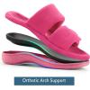 imageRockDove Womens DualStrap Adjustable Slipper with Arch SupportHot Pink