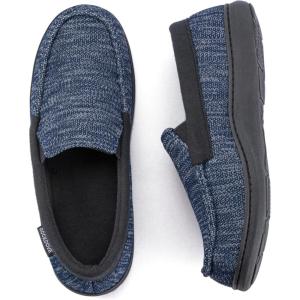 imageRockDove Mens Tweed Memory Foam Moc SlipperRoyal Blue