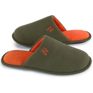 imageRockDove Mens TwoTone Memory Foam Lightweight Scuff House Slipper with Indoor Outdoor SoleHunter Green
