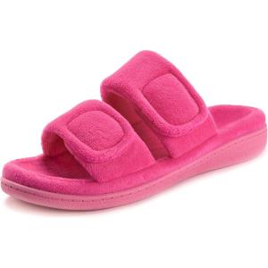 imageRockDove Womens DualStrap Adjustable Slipper with Arch SupportHot Pink