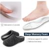 imageRockDove Mens Birdseye Knit Memory Foam Lounge Slipper with Indoor Oudoor SoleBlackGrey