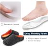imageRockDove Mens Birdseye Knit Memory Foam Lounge Slipper with Indoor Oudoor SoleBlackOrange