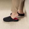 imageRockDove Mens Birdseye Knit Memory Foam Lounge Slipper with Indoor Oudoor SoleBlackRed
