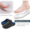 imageRockDove Mens Birdseye Knit Memory Foam Lounge Slipper with Indoor Oudoor SoleBlackRoyal Blue